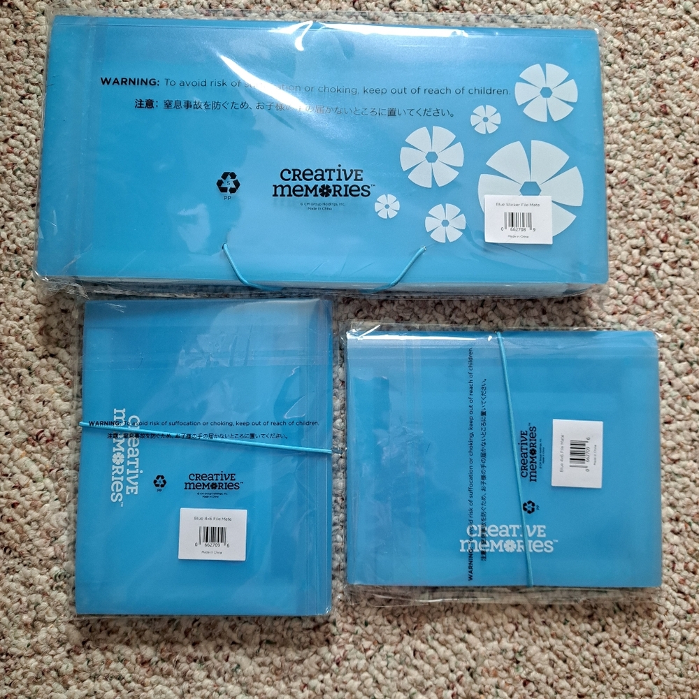 Bundle of 3 Creative Memories File Mates